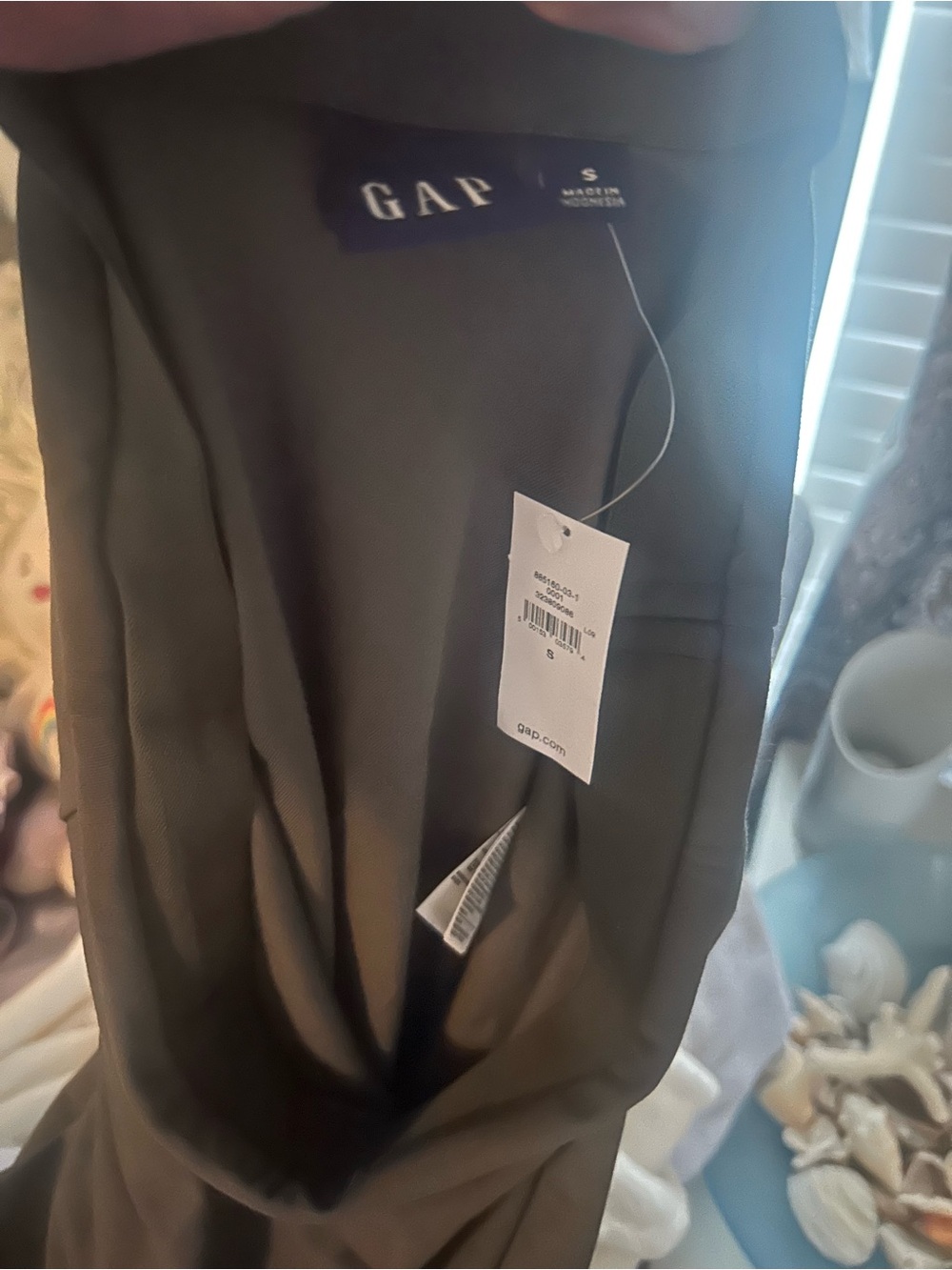 NWT- Gap Women's Olive Green Maxi Skirt and Top! Sleek Solid Silhouette - Picture 8 of 11